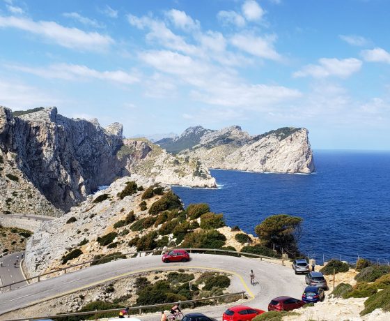 Route sur la côte de Majorque.